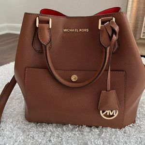 Mk brown leather purse